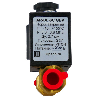 Клапан соленоидный DL-6C H3 в сборе для автоклава